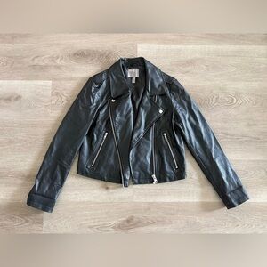 ASOS Black Leather Biker Jacket